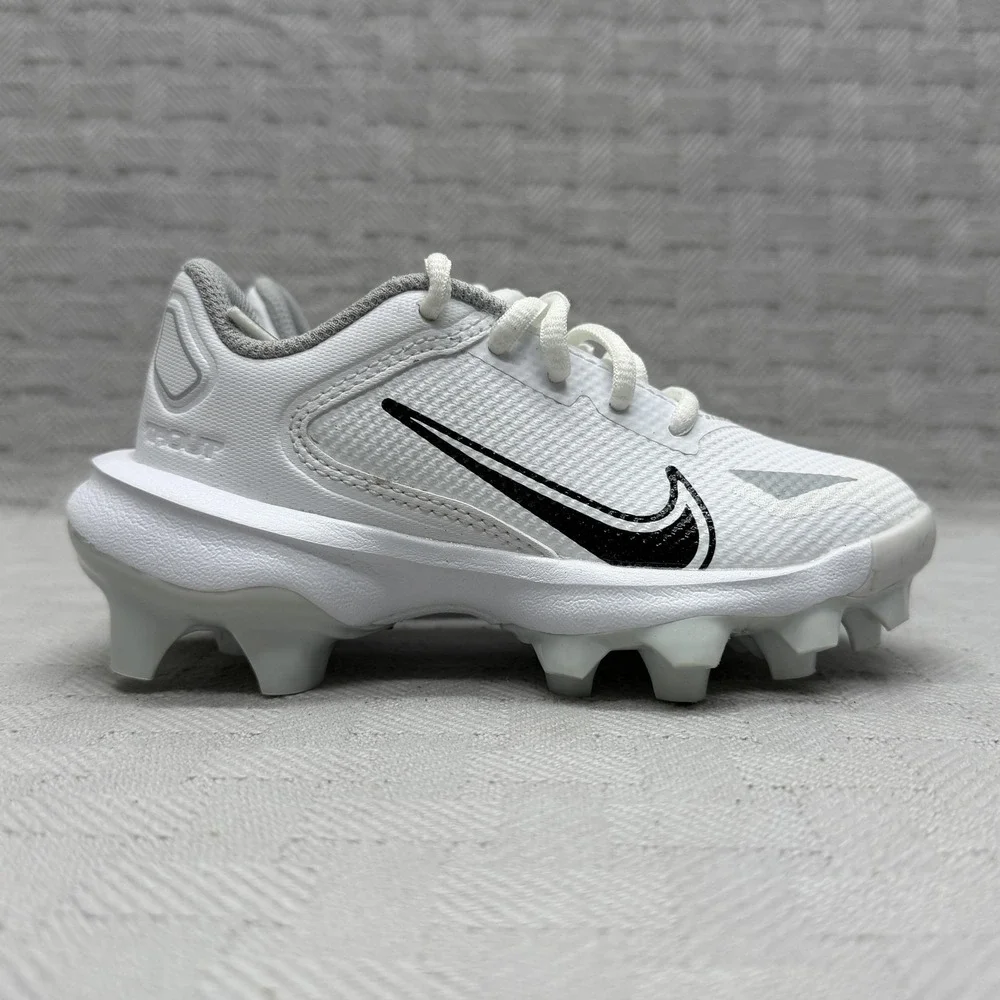 Nike Shoes Unisex Kids Size 10 White Mesh Low Top Baseball Sneakers CZ5592-100
